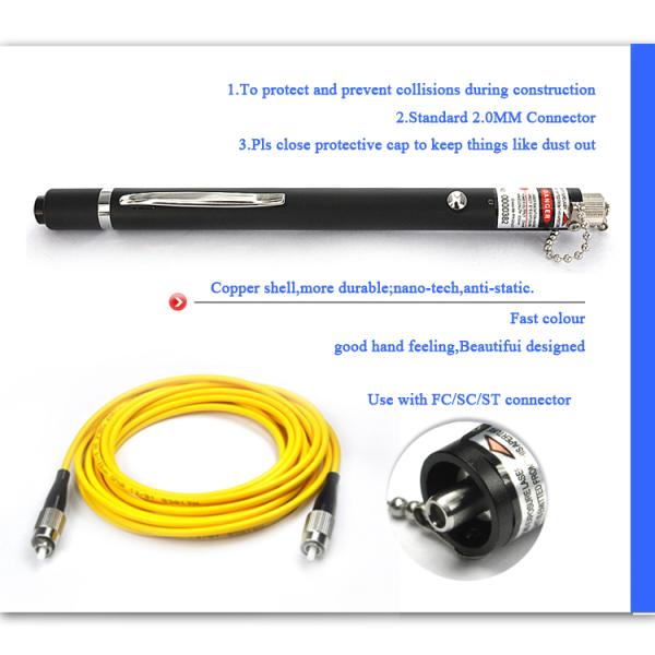 Laser Visual Fault Locator Fiber Optic Test Pen For FTTH