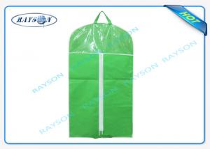 Buy cheap Customized Mens Non Woven Fabric Bags With Good Zipper And PVC Window product