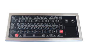 Buy cheap PS/2 Steel Plate Ruggedized Membrane Keyboard With Touchpad product