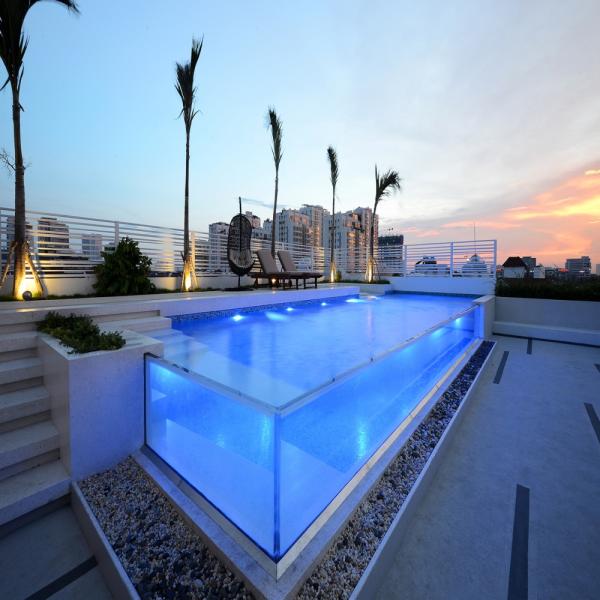 Easy Install Rooftop Swimming Pool for Hotel Villa Rehabilitation Training Gyms Schools