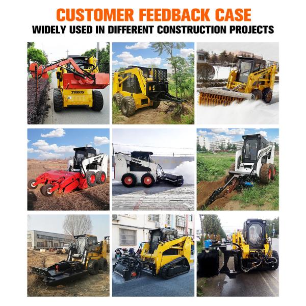 All Terrain Skid Steer Loader With Cummins B3.3 Engine Easy To Maneuver