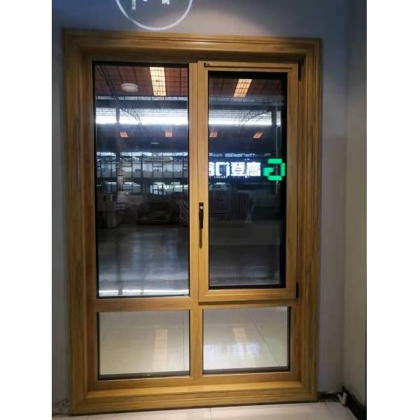 Indoor Aluminum Casement Window 50mm Double Layer Glass