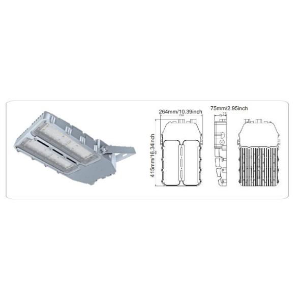 2700k-7000k Ex Proof Led Lights IP66 Copper Free Aluminum