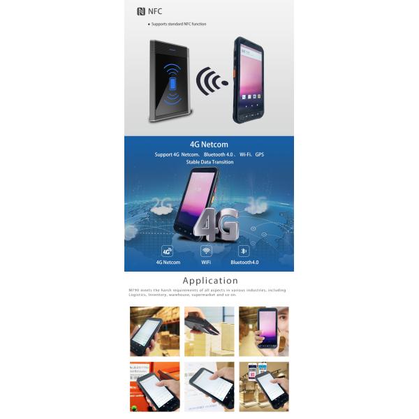 Handheld Mobile PDA Rugged Tablet Computers 5.7 Inch With Professional Scanner