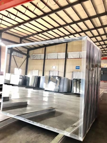 Customized Sized Mirror With Silver Aluminum Frame