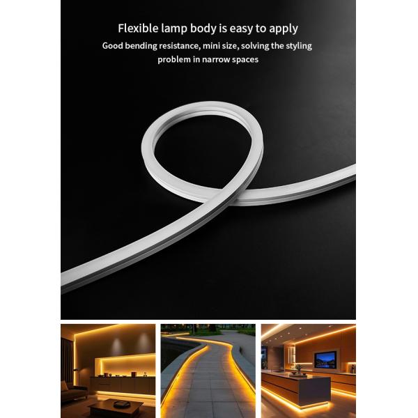 Waterproof neon light 24V 12 * 12 SMD2835 flexible color RGB IP67 LED silicone light strip suitable for indoor and outdoor use