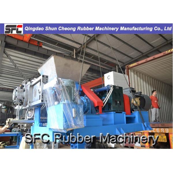 Force Feeding Single Screw Rubber Extruder With Strainer