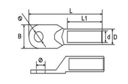 Non Insulatedelectrical Terminal Lugs Connecting Electric Wire