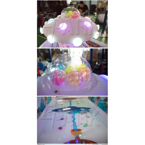 UFO Air Hockey Coin Operated Arcade Machines Double Player Kids Hockey Table