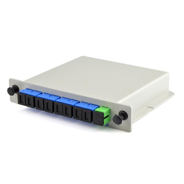 White FTTH PLC Splitter In SC APC/UPC Fiber Optic LGX Cassette Splitter 1x4 8 16 32