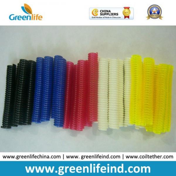 Quality Colorful Extendable Plastic PU Spiral Coil Tethers for sale