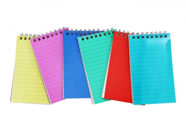 Quality Frosted colored PP cover top metal double spiral bound book printing service for sale