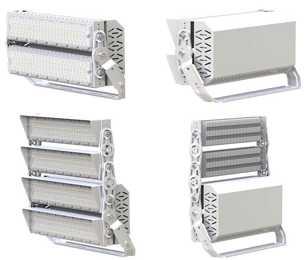 Badminton Tennis Court LED High Mast Light 480W 165LM/W Luminous Efficiency