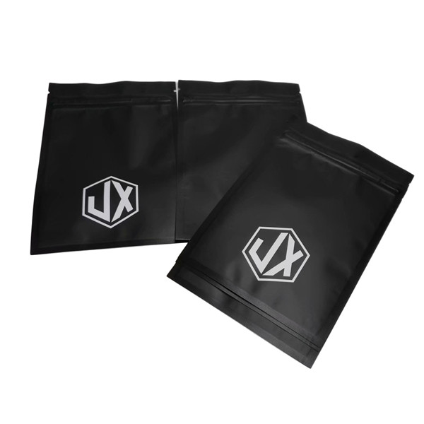 Matte Black Three Side Seal Cable USB Plastic Packaging Bags With Zipper