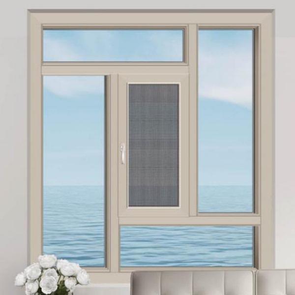 Burglar Proof Glazed Double Glass Aluminium Windows Tempered