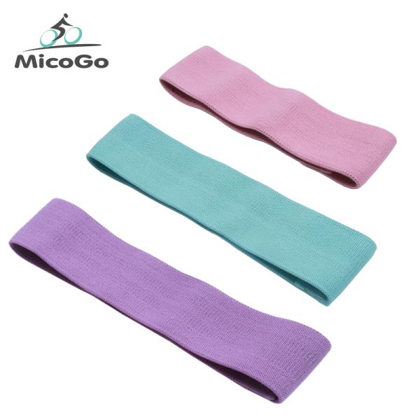 Wholesale Gym Accessories Exercise Booty Bands Elastic Custom Printed Fabric Hip Resistance Bands