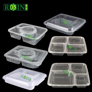 Buy cheap Customized Disposable Meal Box 5 Compartments With Round Soup Bowl product