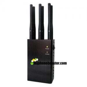 Buy cheap 6 Antennas High Power Handheld Car Signal Jammer Blocker CDMA GSM 3G 4G LTE Lojack Wifi GPS RF Cell Phone Signal Jammer product