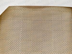 Buy cheap Copper Flexible Woven Metal Fabric Laminated Glass 0.5mm product