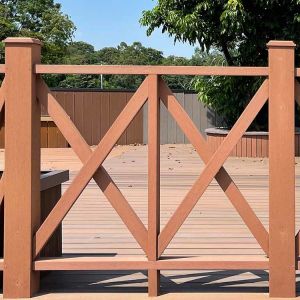 Fire Retardant WPC Hand Railing Wood Plastic Composite WPC Handrail