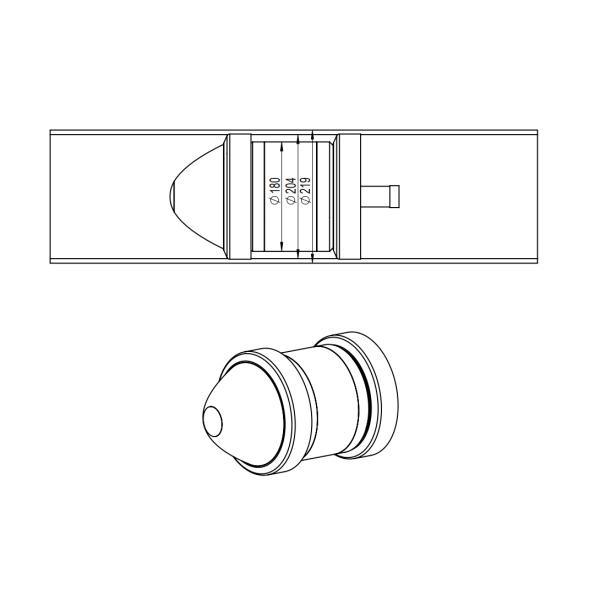 Automatically Oil Pipeline Pig 219mm Pipeline Inspection Robot Pipeline Internal Wall Inspection Pig