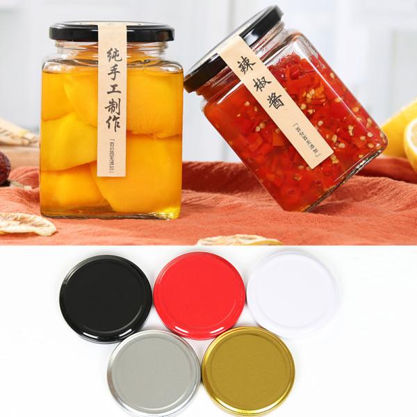 Clear Square Shaped Jam Storage Tiny Glass Jars Machine Made OEM Service