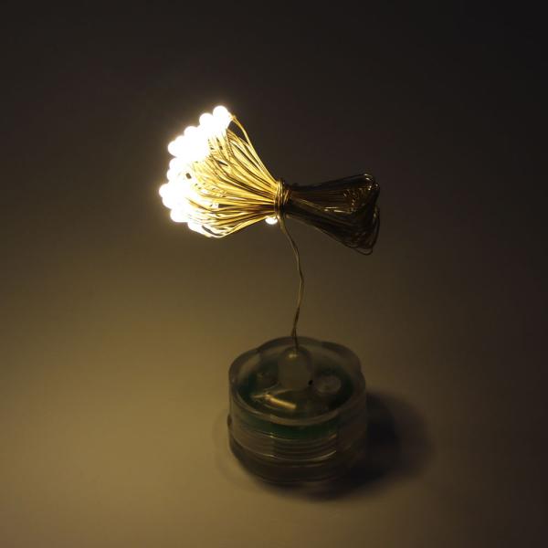 IP65 LED Copper Wire String Light For Party 2M 20 LED Button Battery Operated