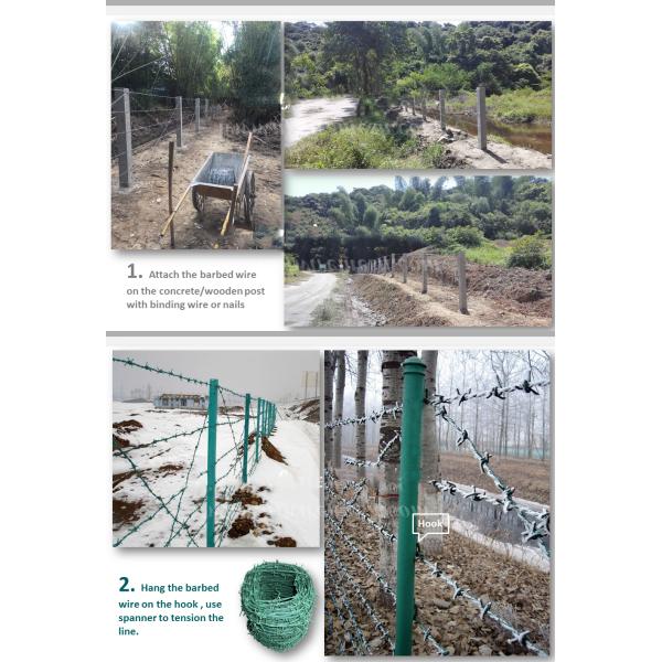 Multipurpose Barbed Wire Fence Free Sample Available High Security