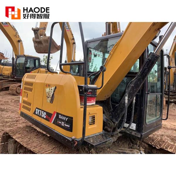 Hydraulic Valve Original Isuzu AU-4LE2X Engine Sany Used Excavator SY75CPro 7.5 Ton