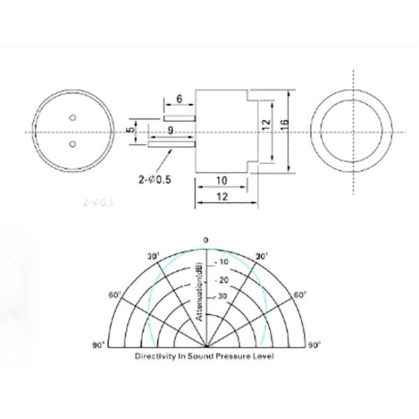 16mm 40KHZ Enclosed Ultrasonic Sensor For Distance Meter / Automatic Doors / Range Finders