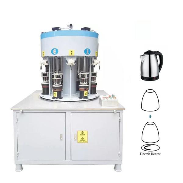 Servo System Kettle Making Machine For Kettle Brazing Heating Plate Element Welding