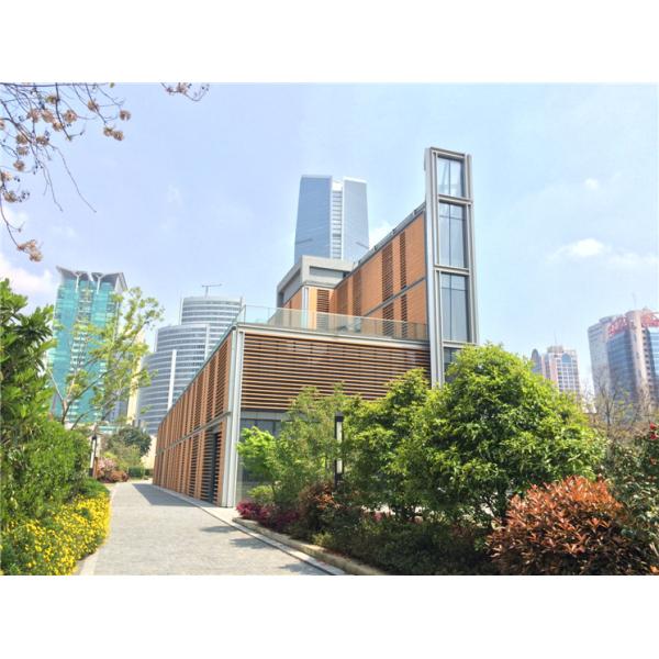 Orange Red Terracotta Facade Cladding Hollow Structure With Heat Preservation