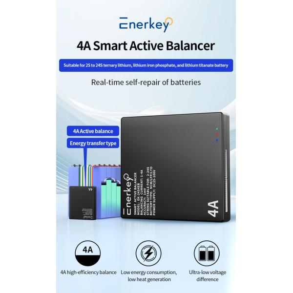 Enerkey 4A 24S LTO Smart Battery Balancer Lifepo4/Li-ion Smart Battery Cell Balancer