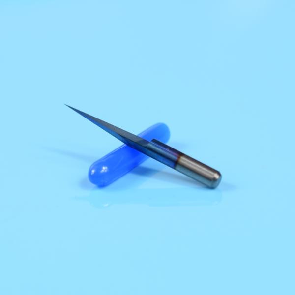 V Shape Flat Bottom Carbide End Mill Carbide PCB Engraving Bits 3.175 Shank