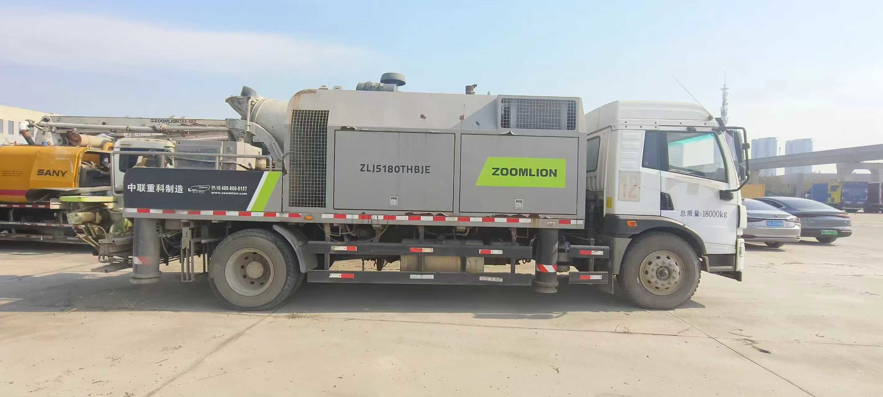 2019 Zoomlion 10528 Truck Mounted Concrete Line Pump 28MPa High Pressure Petroleum Drilling