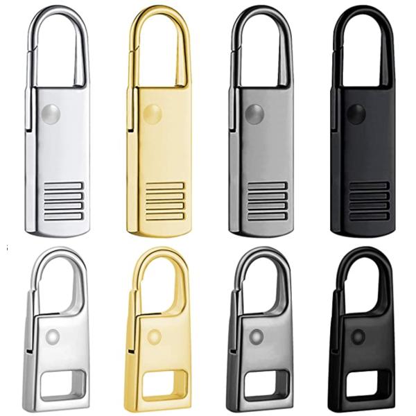 Silver Detachable Heavy Duty Zipper Pulls Thickened Fadeless ISO9001