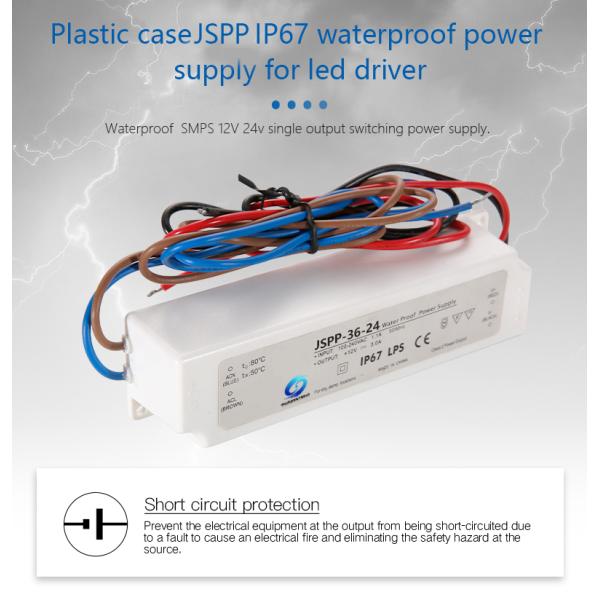 Outdoor Flood Lights 60W LED Strips Power Supply 24V 1.5A 85% Efficiency