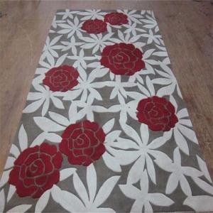 Buy cheap New Zealand Wool Area Rugs 9x12 Hand Embossed Wintersweet Pattern product
