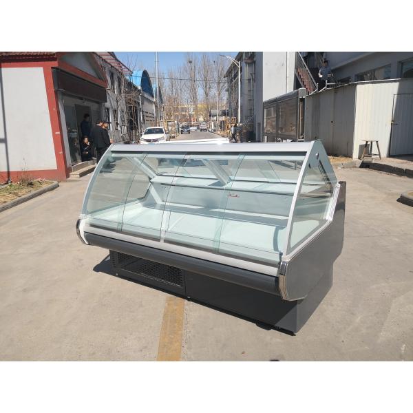 Front Open Door Deli Cooler Supermarket Cooked Food Display Fridge Counter Merchandiser