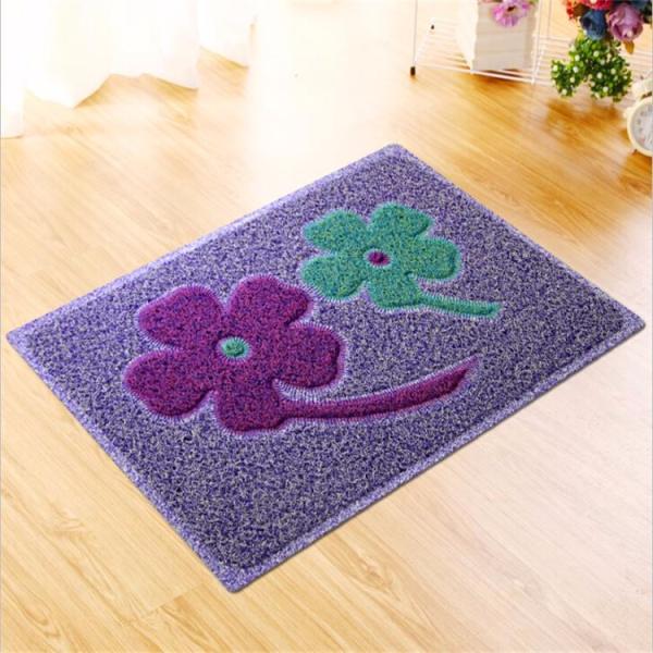 WELCOME pattern spaghetti pvc level loop door mat