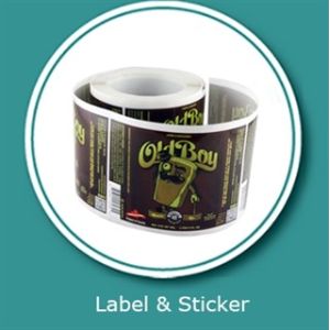 Buy cheap Beverage label sticker customized printing and vinyl sticker printings product