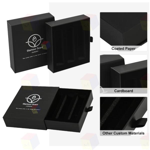 Sliding Drawer Cosmetic Packaging Box Customization Essential Oil Packaging Boxes