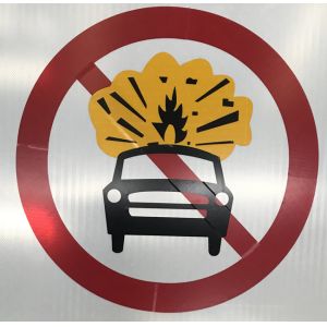 Custom Road Safety Hazard Traffic Warning Signs with Steel Material