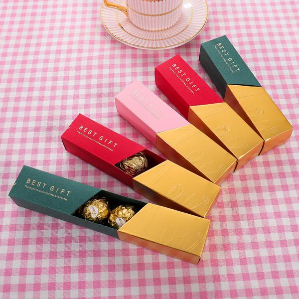Custom Luxury Colorful Rigiding Lipstick Shaped Chocolate Box Paperboard Material