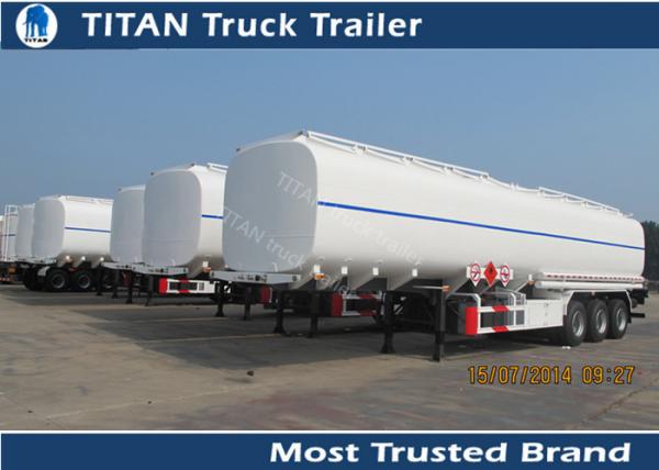 Quality Tri - axle Carbon steel semi Fuel tank trailers with multi size and capacity optional for sale