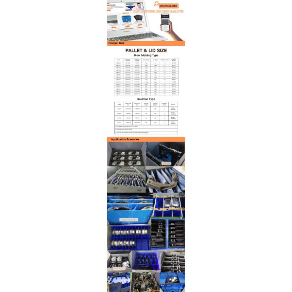 Durable HDPE Storage Containers Box Plastic Custom Packaging Box