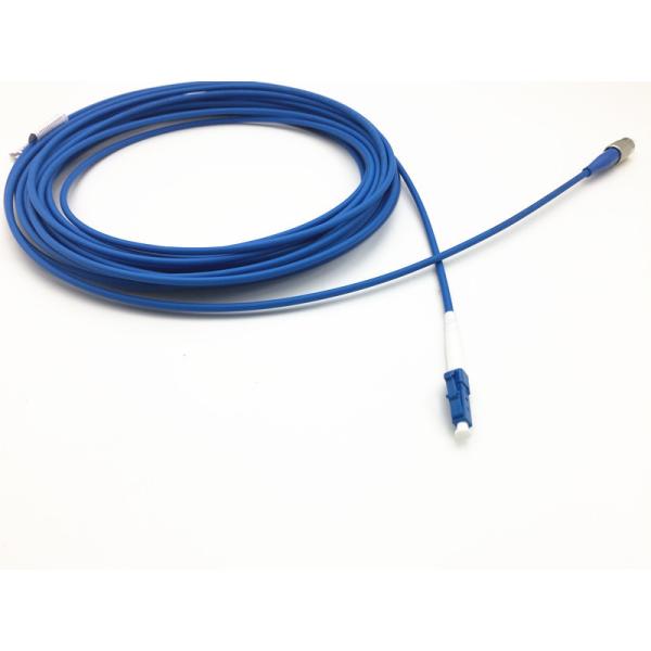 LC-FC Steel Armored Patch Cord Singlemode Simplex 3.0mm OFNP Plenum Rated Jacket