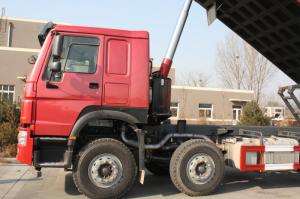 Buy cheap 50T 12 Wheels Red Sinotruk Howo 8x4 Heavy Duty Dump Truck With 30M3 Capacity LHD product
