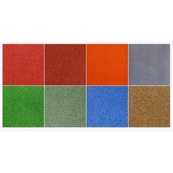 Recycled Rubber Sports Flooring / Rubber Gym Flooring Rolls Solid Color
