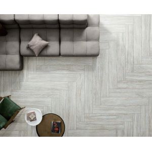 Light Gray Wooden Porcelain Tile 200x1200mm Matt Surface
